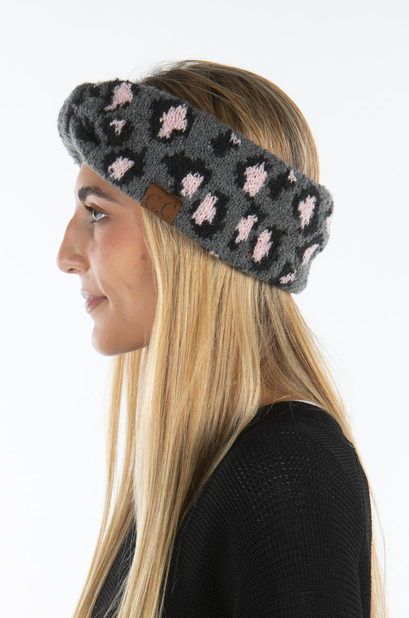 Womens Headwrap Soft Knit Warm Ear Warmer Bow Turban Style Headband