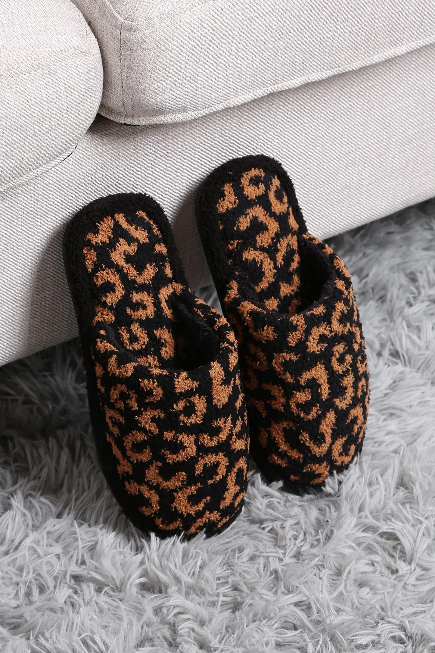 Plush Closed Toe Slippers by Funky Junque