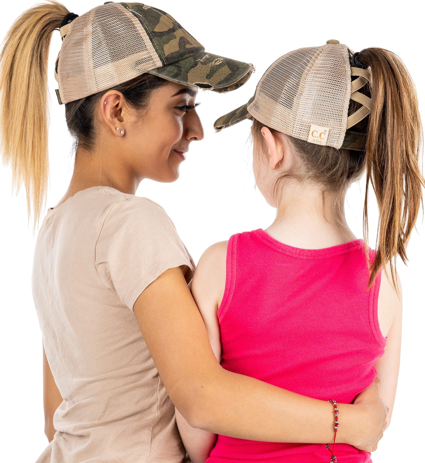 Funky Junque Mommy and Me Mother Daughter Criss Cross Baseball Caps
