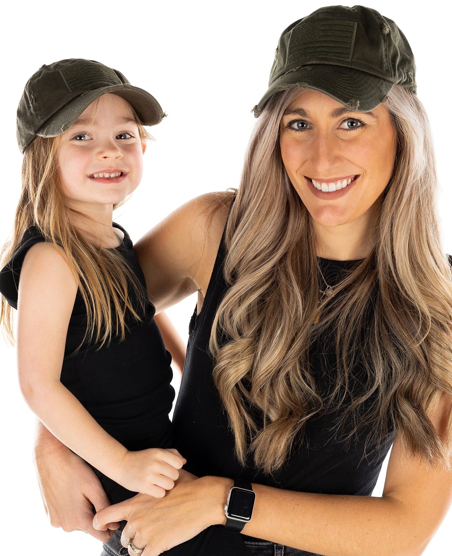 Funky Junque Mommy and Me Unconstructed Embroidered Baseball Hat