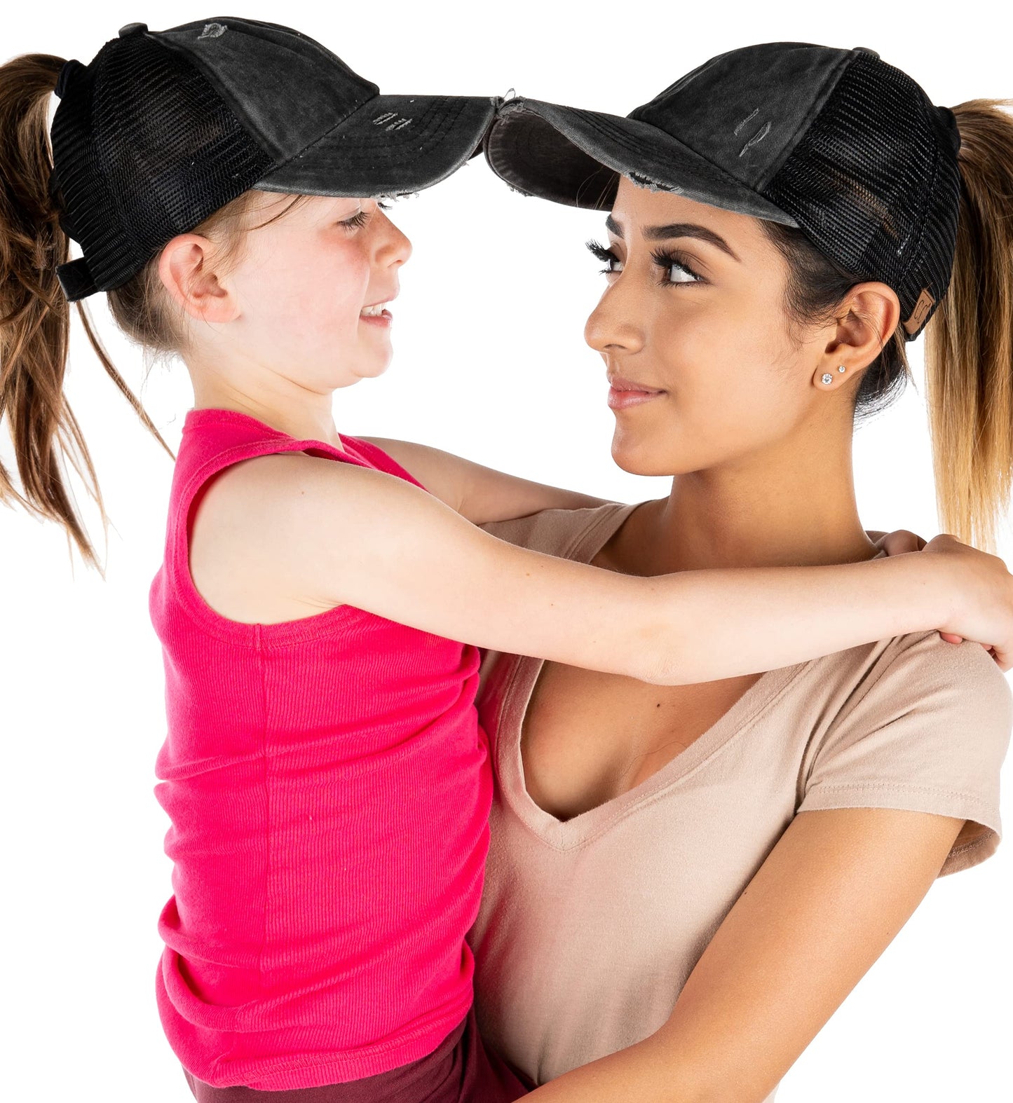 Funky Junque Mommy and Me Mother Daughter Criss Cross Baseball Caps