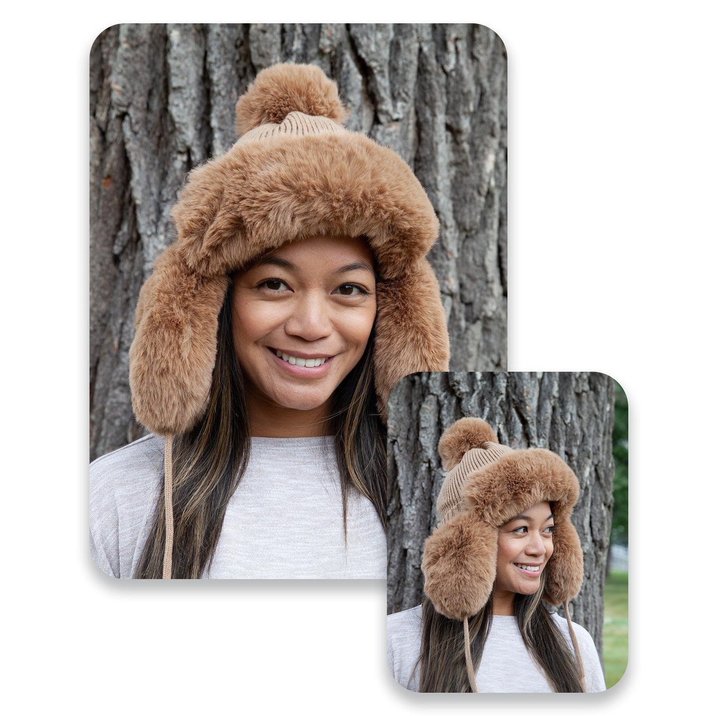 Fluffy Knit Trapper Hat by funky junque