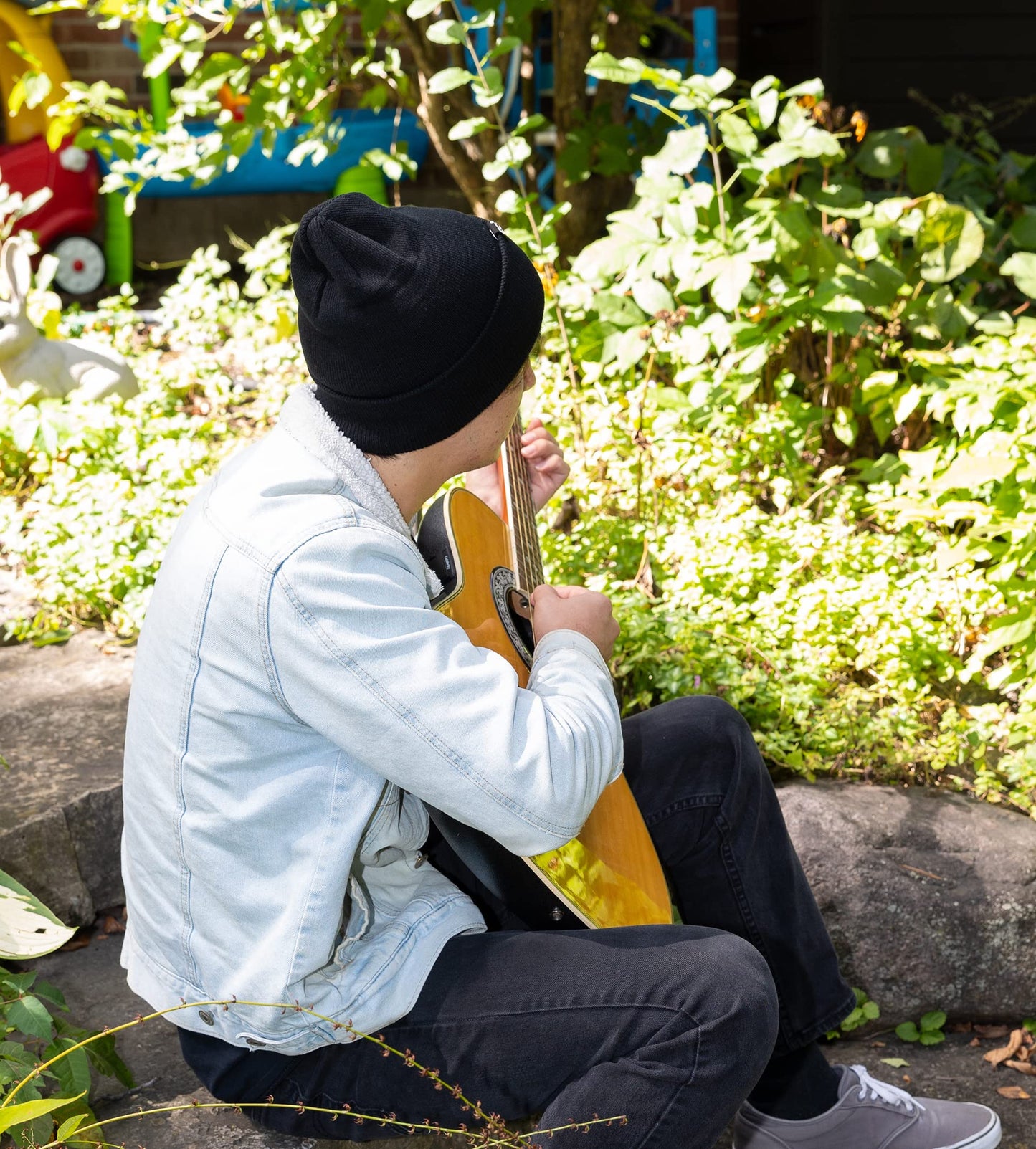 Mens Solid Cuff Knit Beanie