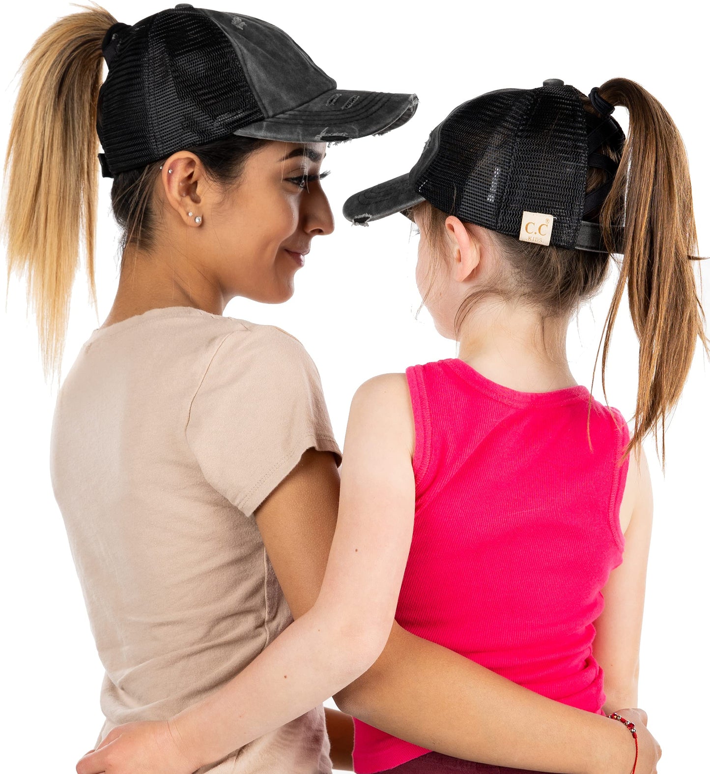 Funky Junque Mommy and Me Mother Daughter Criss Cross Baseball Caps