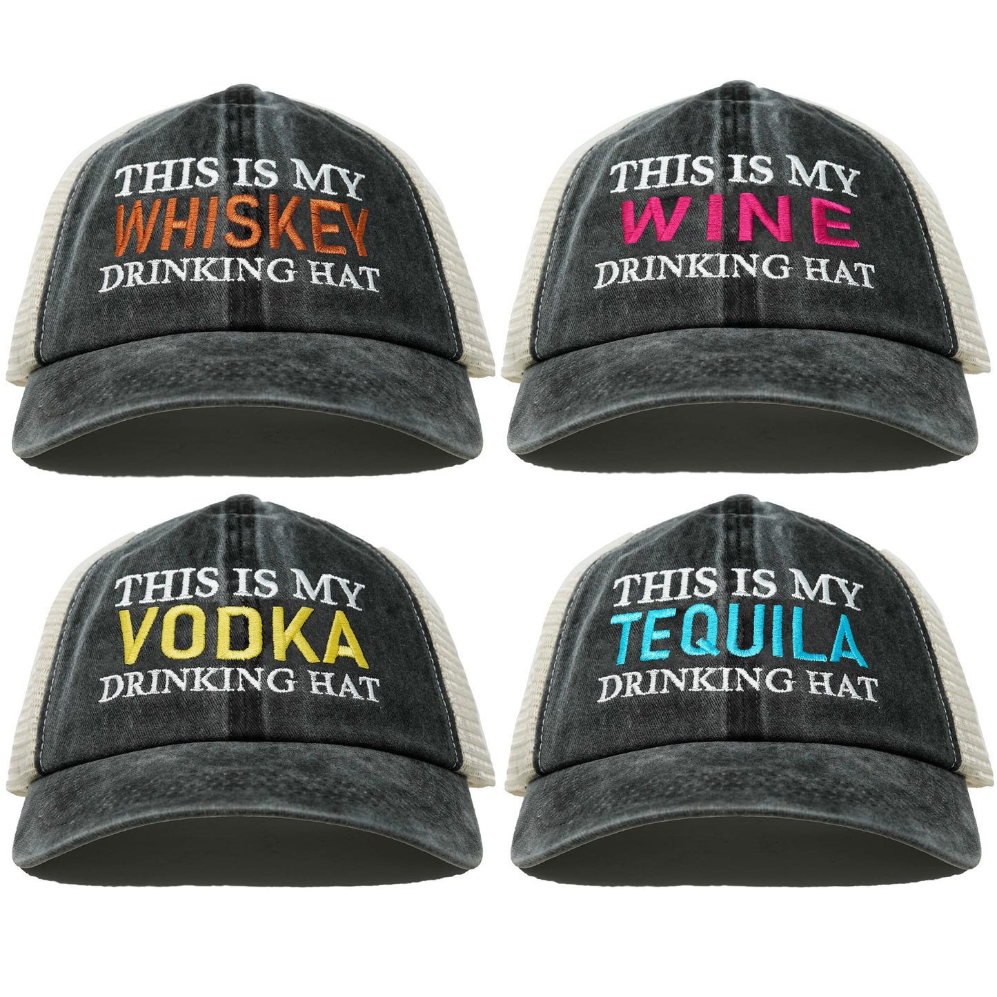 This is My Drinking Hat Cotton Mesh Baseball Cap by Funky Junque