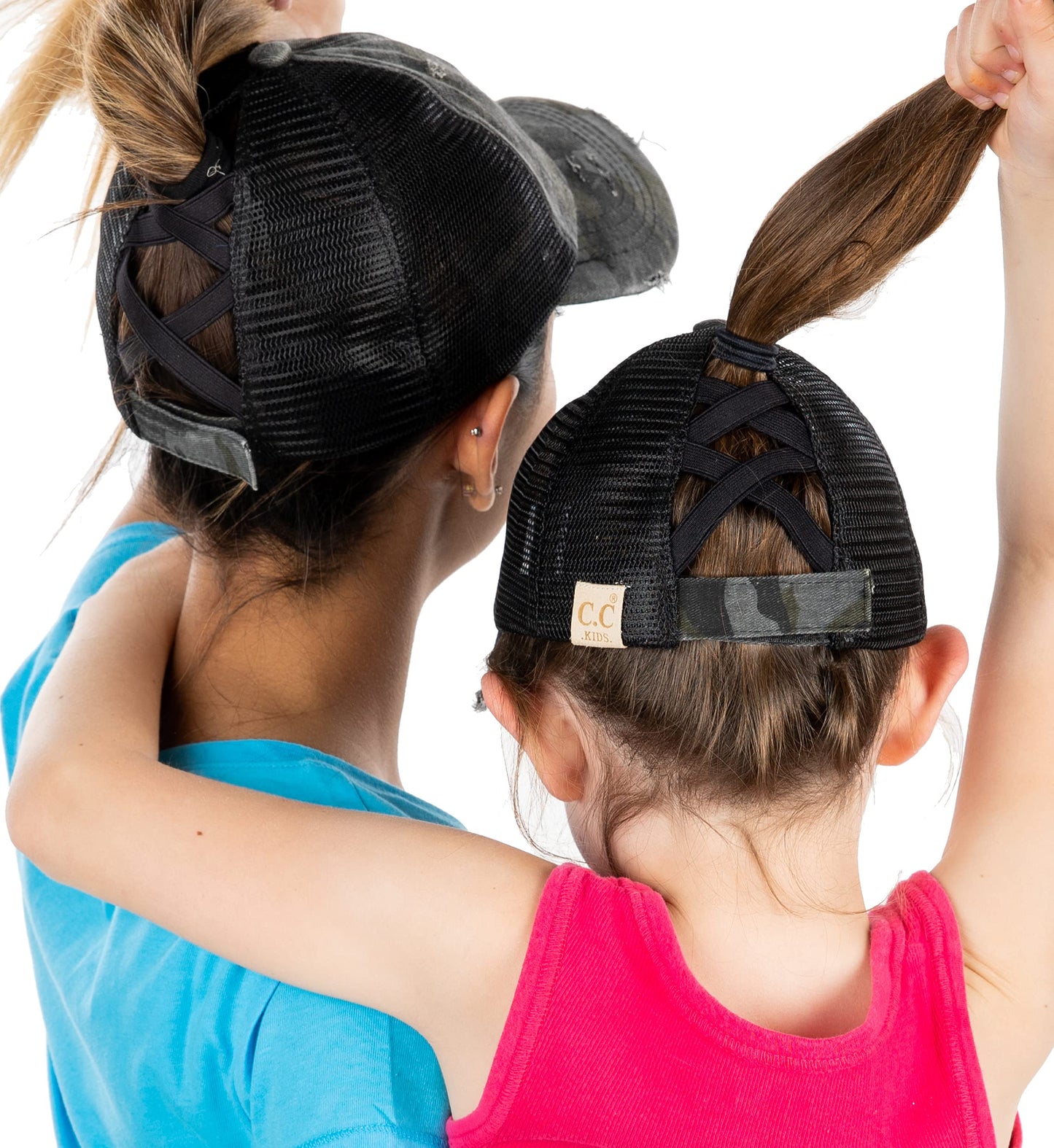 Funky Junque Mommy and Me Mother Daughter Criss Cross Baseball Caps
