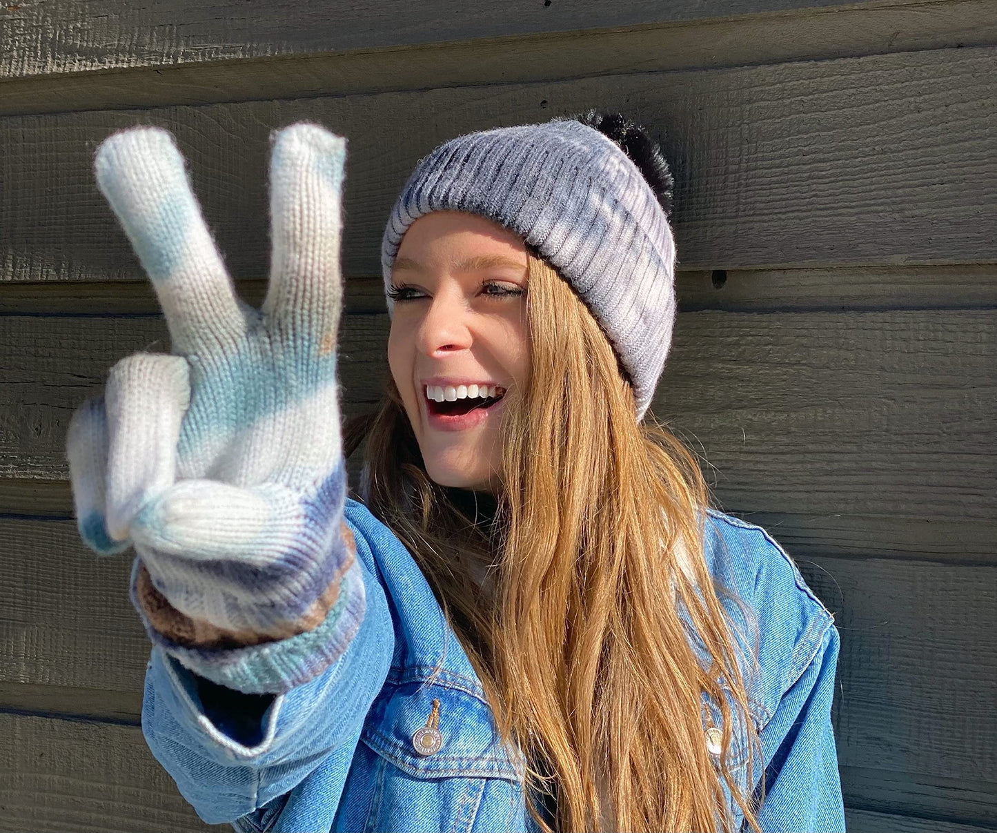 Tie Dye Pom Beanie by Funky Junque