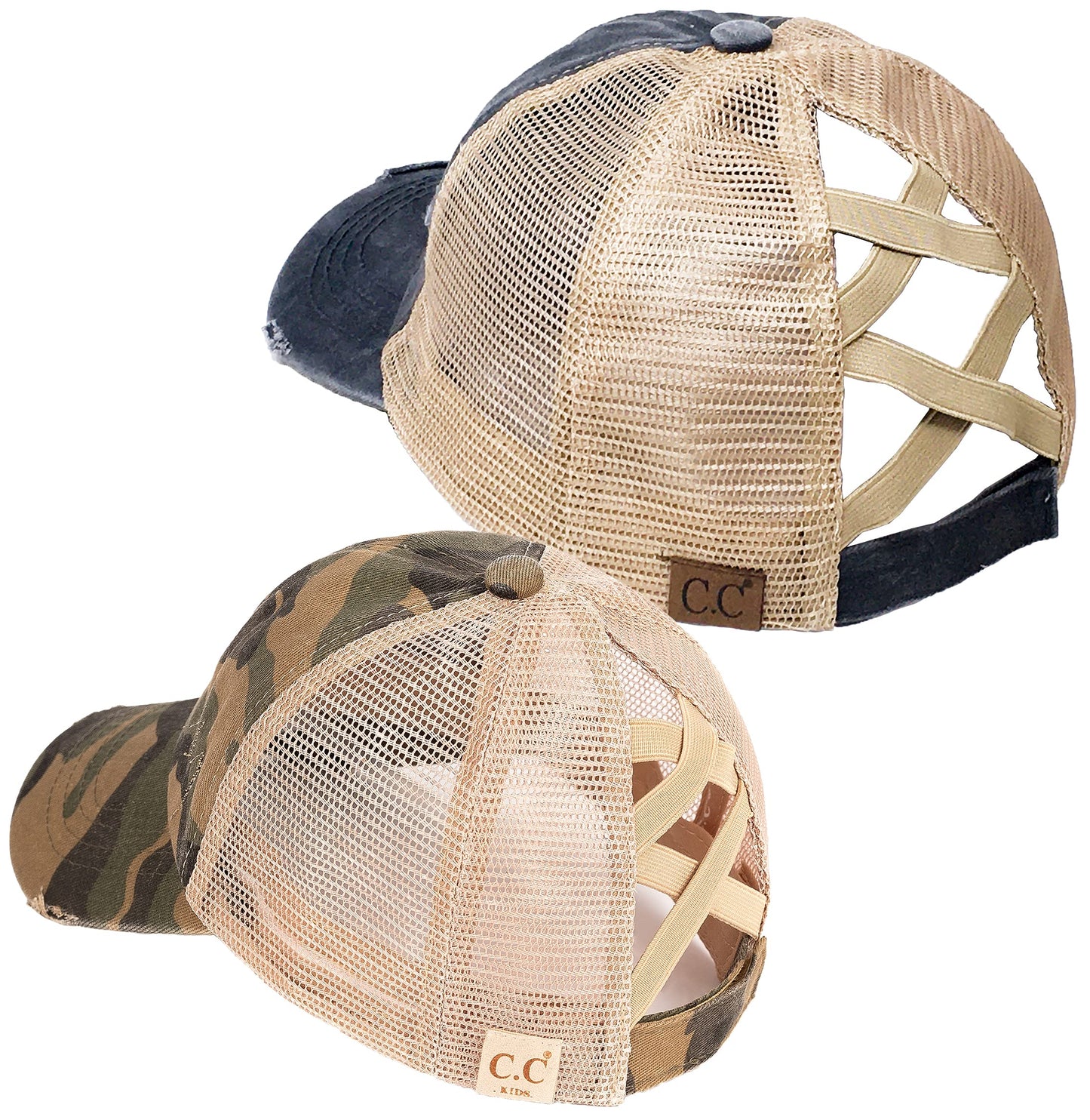 Funky Junque Mommy and Me Mother Daughter Criss Cross Baseball Caps