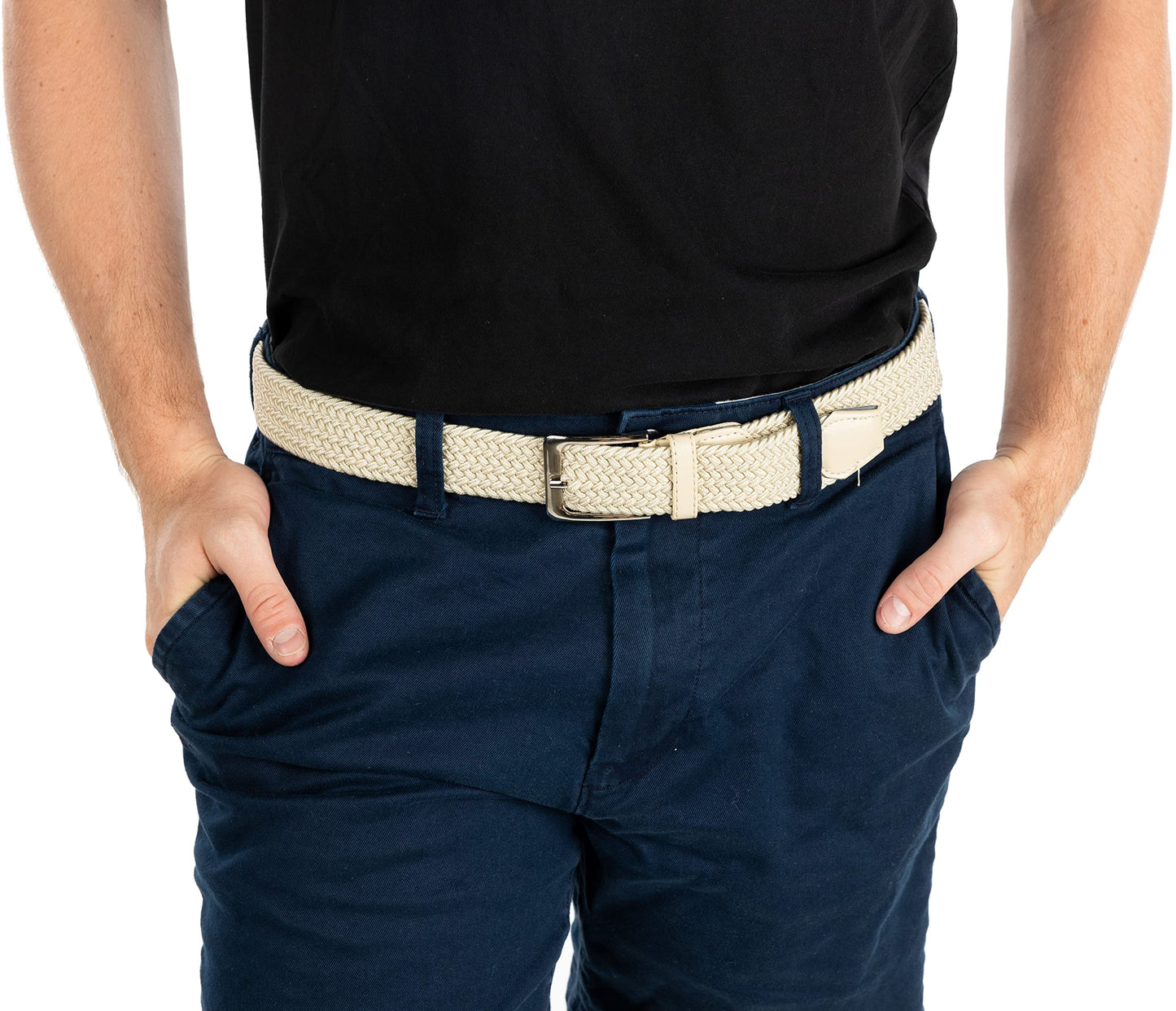 Braided Elastic Stretch Golf Belt by Funky Junque