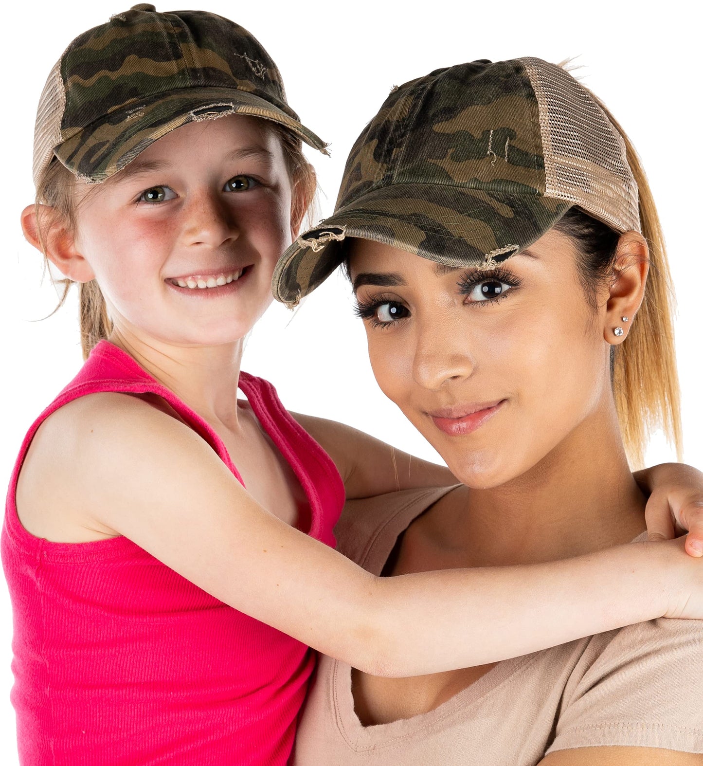 Funky Junque Mommy and Me Mother Daughter Criss Cross Baseball Caps