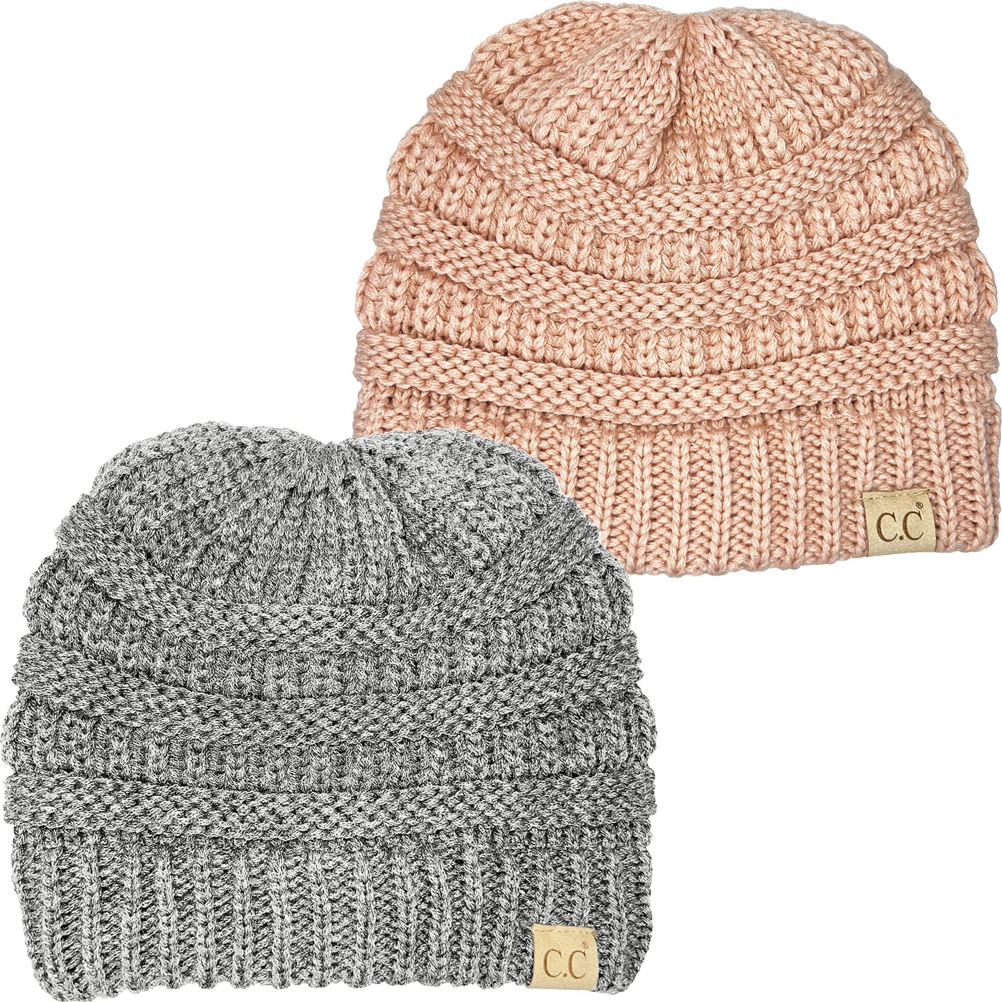 Big Kids Solid Ribbed Beanie Hat