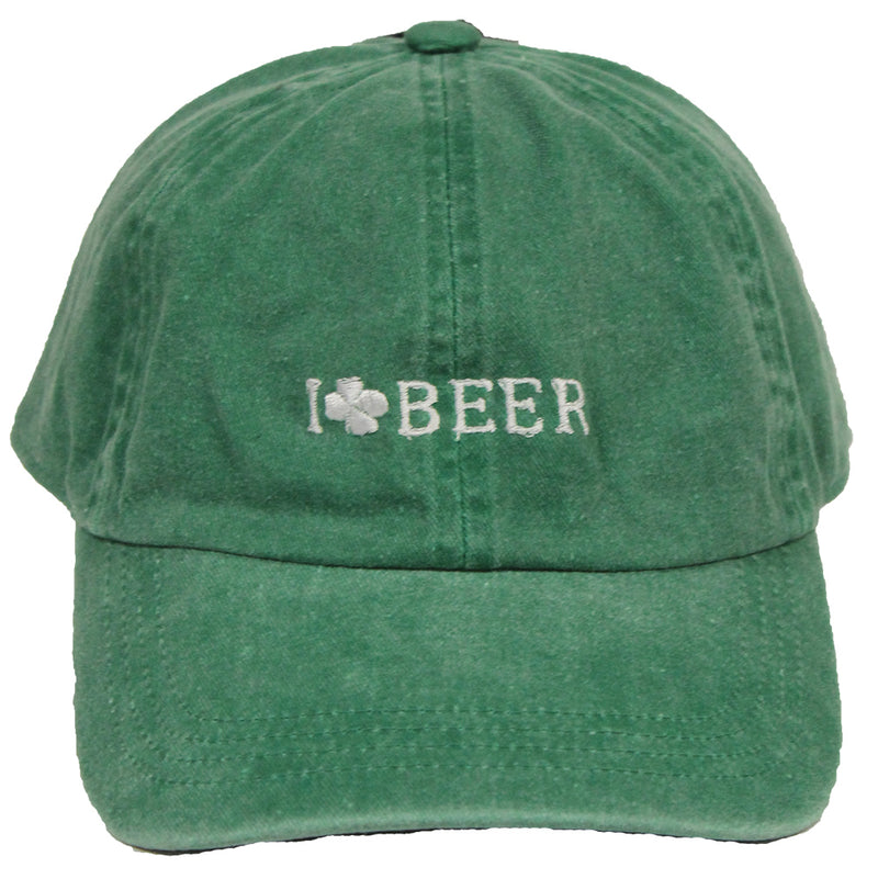 St. Patrick's Day Party Cap - I Love Beer (Green)
