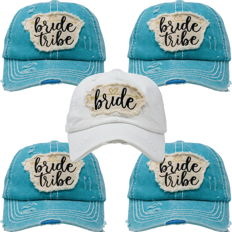 Bundle: 1 Bride, 4 Bride Tribe (Teal)