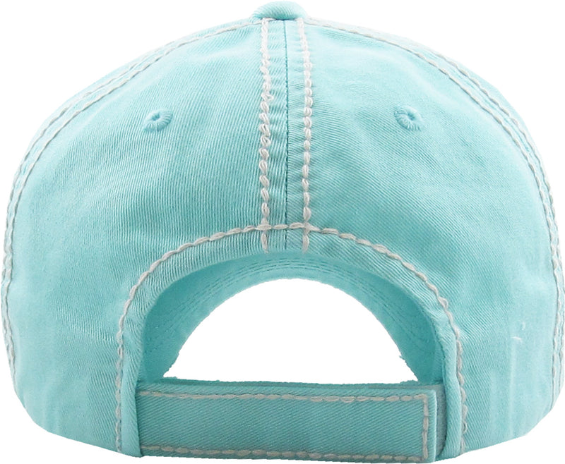 Distressed Bridal Baeball Cap - Bride Squad - MINT