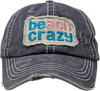 Distressed Baseball Cap - Beach Crazy