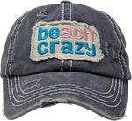 Distressed Baseball Cap - Beach Crazy