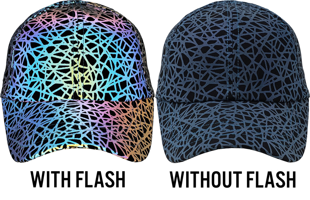 Backless Ponycap - Reflective/Abstract Design