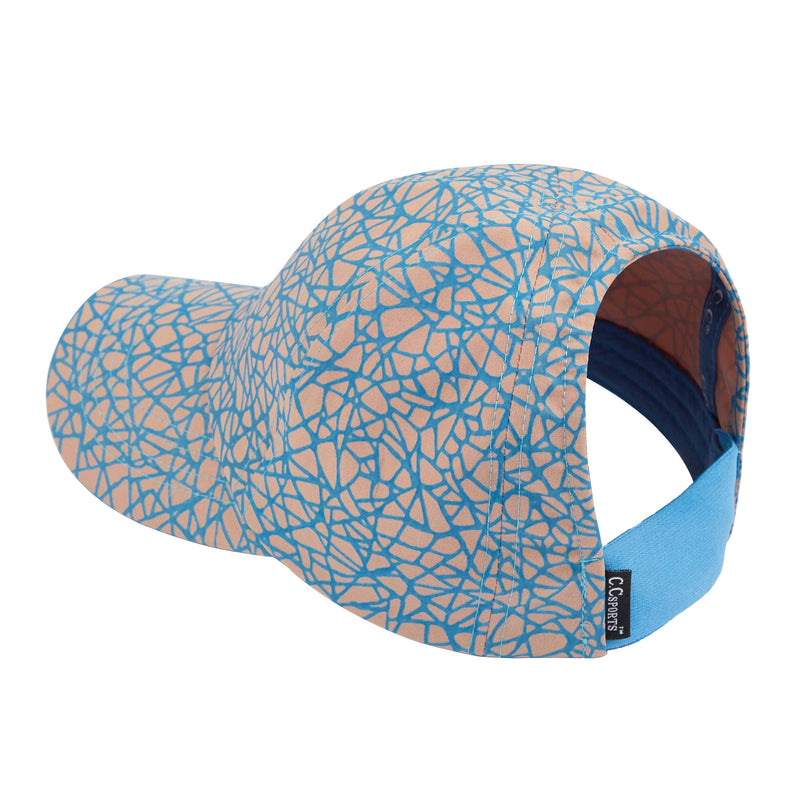 Backless Ponycap - Reflective/Abstract Design