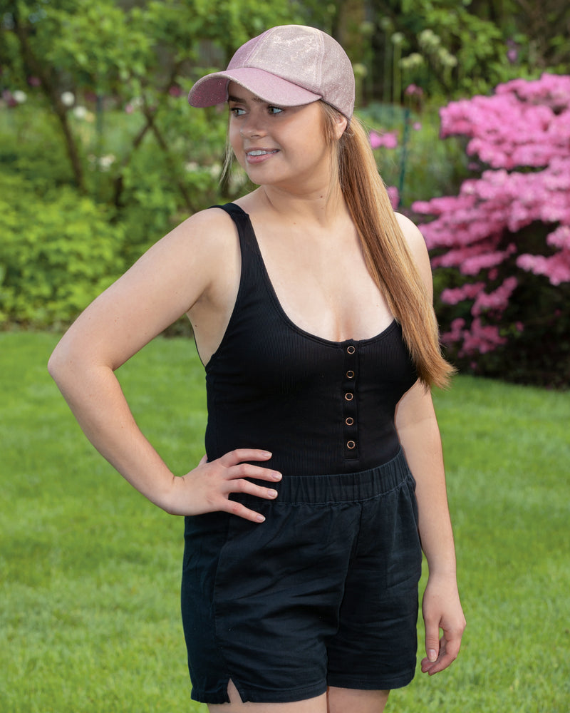 Backless Ponycap - Glitter