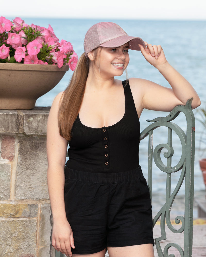 Backless Ponycap - Glitter