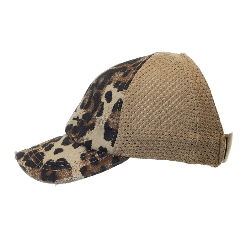 Backless Ponycap - Leopard