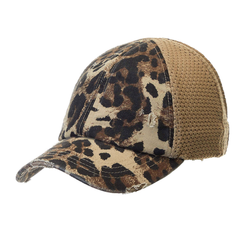 Backless Ponycap - Leopard