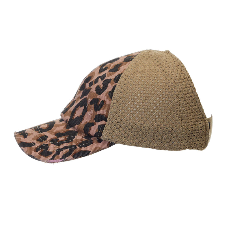 Backless Ponycap - Leopard