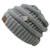 C.C Slouchy Side Button Beanie