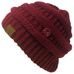 C.C Slouchy Side Button Beanie