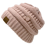 C.C Slouchy Side Button Beanie