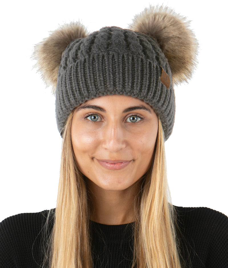 Adult Double Pom Beanie