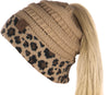 C.C. BeanieTail Women's Ponytail Cable Knit Beanie - Patterns