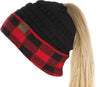 C.C. BeanieTail Women's Ponytail Cable Knit Beanie - Patterns
