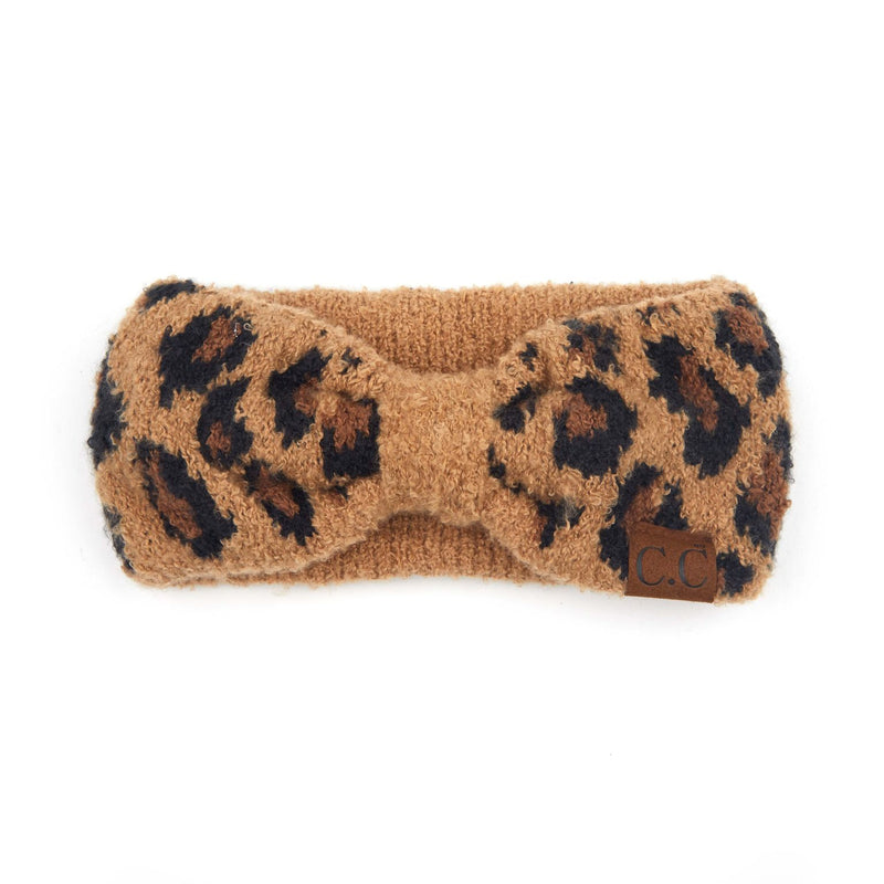 Womens Headwrap Soft Knit Warm Ear Warmer Bow Turban Style Headband
