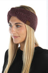 Womens Headwrap Soft Knit Warm Ear Warmer Bow Turban Style Headband