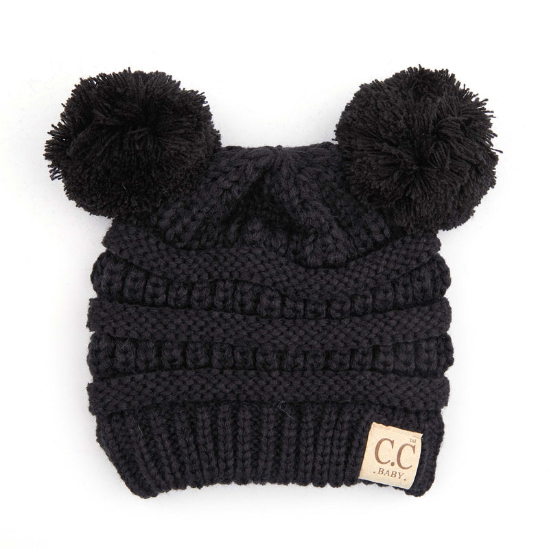 C.C. Baby/Infant Double Pom Beanie