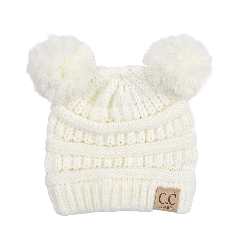 C.C. Baby/Infant Double Pom Beanie