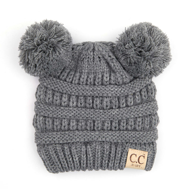 C.C. Baby/Infant Double Pom Beanie