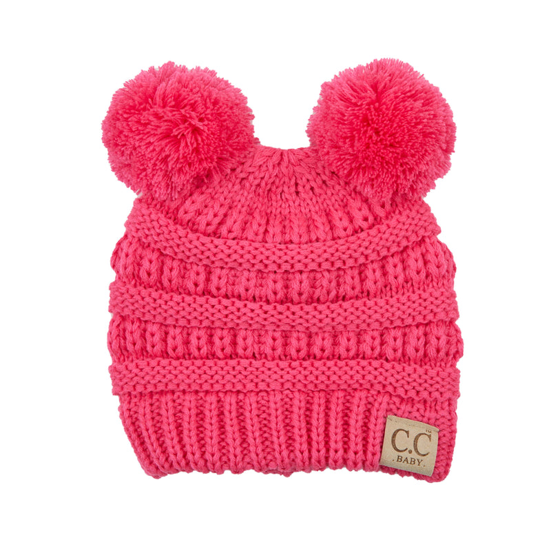 C.C. Baby/Infant Double Pom Beanie