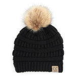 C.C. Baby/Infant Pom Beanie - Faux Fur