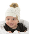 C.C. Baby/Infant Pom Beanie - Faux Fur