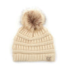C.C. Baby/Infant Pom Beanie - Faux Fur