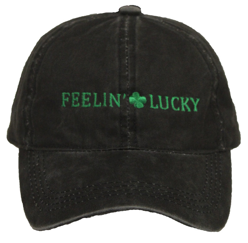 St. Patrick's Day Party Cap - Feelin' Lucky (Black)
