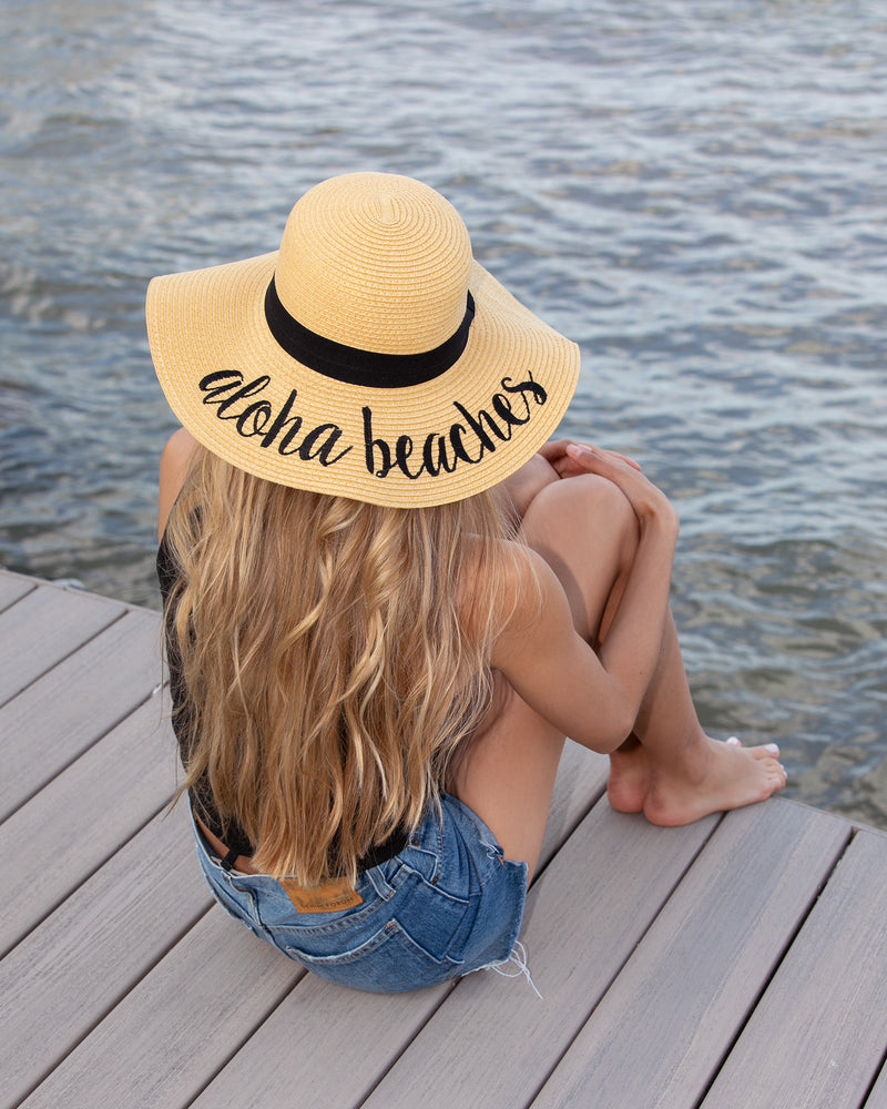 C.C Embroidered Sun Hat - Aloha Beaches