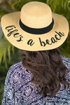 C.C Embroidered Sun Hat - Life's A Beach