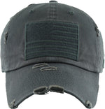 Distressed Baseball Cap -American Flag