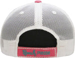 Distressed Patch Baseball Cap - Beach Please (Coral)