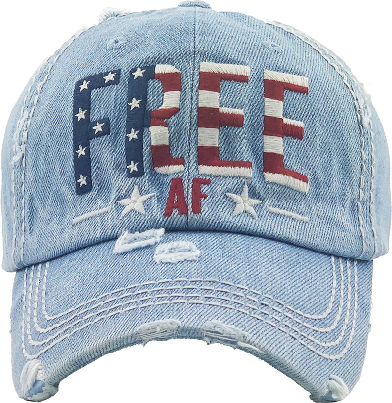 Distressed Patch Hat - Free AF