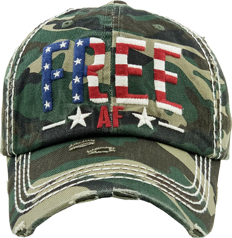 Distressed Patch Hat - Free AF