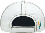 Distressed Patch Baseball Cap - Free Spirit (White)
